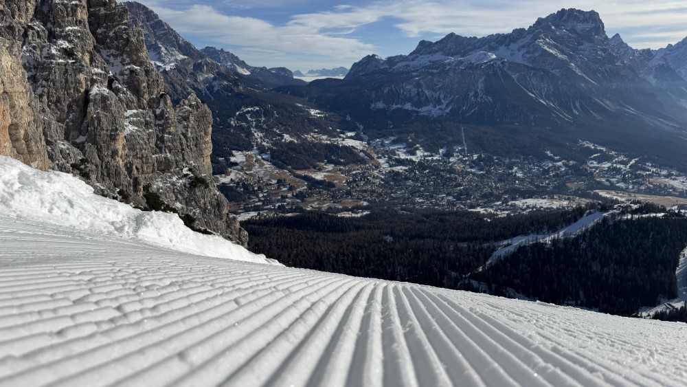 Pistes in Cortina d'Ampezzo.